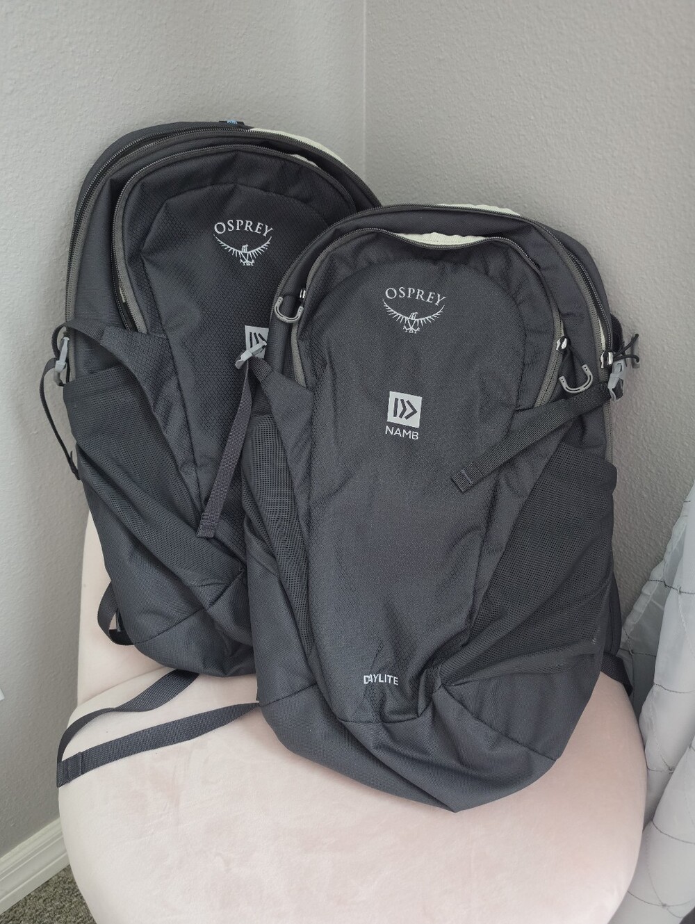 OSPREY Black Daypack Backpack Set of 2